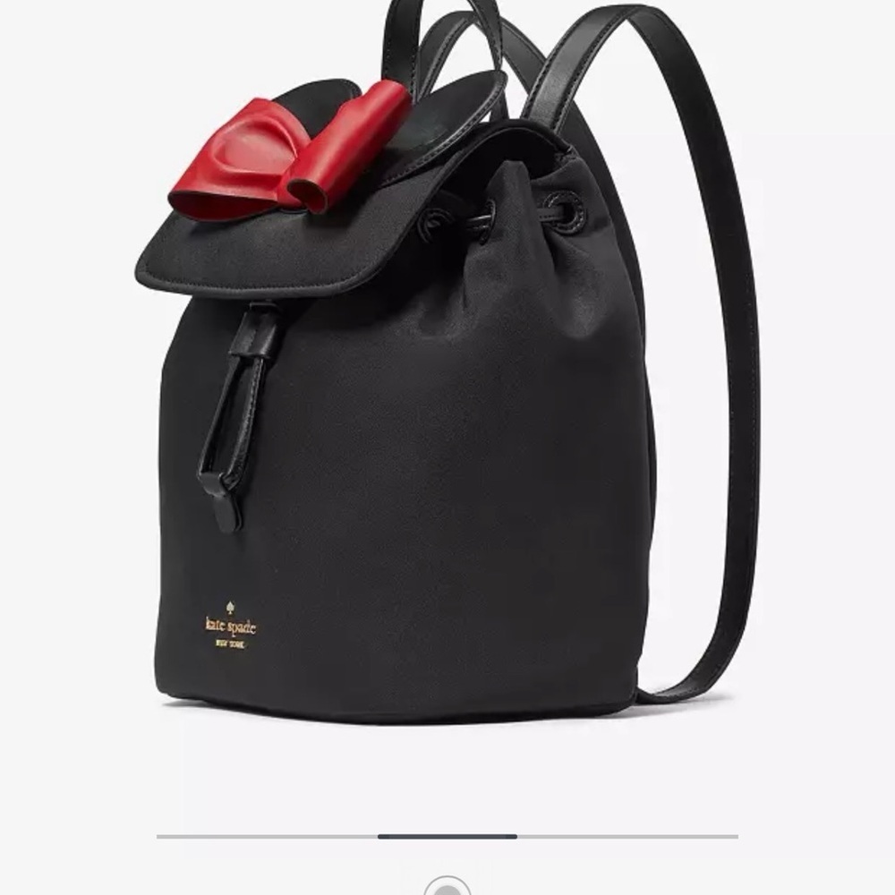 DisneyX Kate Spade New York Minnie Backpack and Minnie Mouse key/Purse charm - Picture 8 of 12
